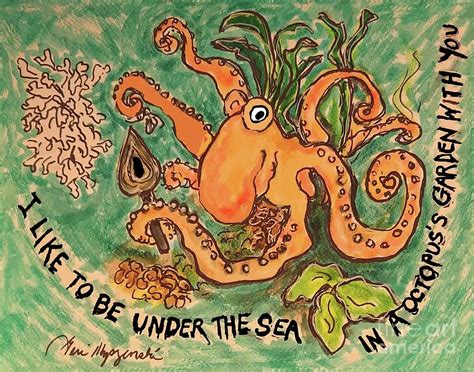 The Beatles Octopus's Garden Mixed Media by Geraldine Myszenski - Pixels