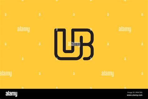 Creative Letter UB logo . Letter UB Initials logo design . clean and modern logo design Stock ...