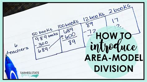 How to Teach Area Model Division — Tarheelstate Teacher