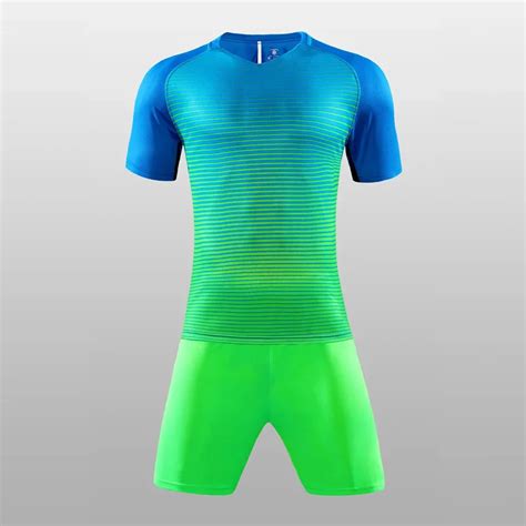 New Mens Boys Cool Colors Design Short Sleeve Football Jerseys Training Soccer Sets Custom ...