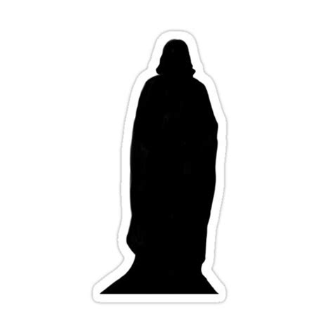 a black silhouette of a person standing in front of a white background