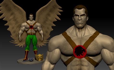 Hawkman Sculpt in Color by Hei-in-Tampa on DeviantArt