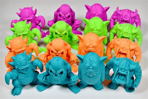 Little Weirdos: Mini figures and other monster toys: Mega & Mini monster erasers from Geddes ...