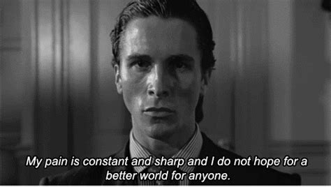 patrick bateman quote american psycho gif | WiffleGif