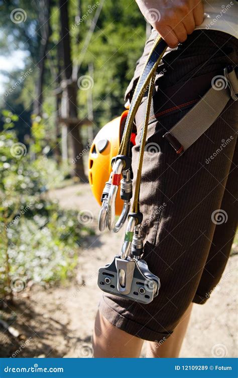 Zip-line gear stock image. Image of pulley, rope, extreme - 12109289