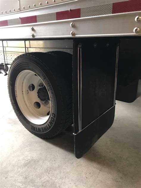 Truck Mud Flaps - Black Rubber - 24" Wide x 30" Tall - Qty 2 Buyers Products Mud Flaps 337B30LP