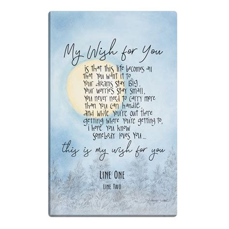 Trinx My Wish For You - Wrapped Canvas Textual Art | Wayfair