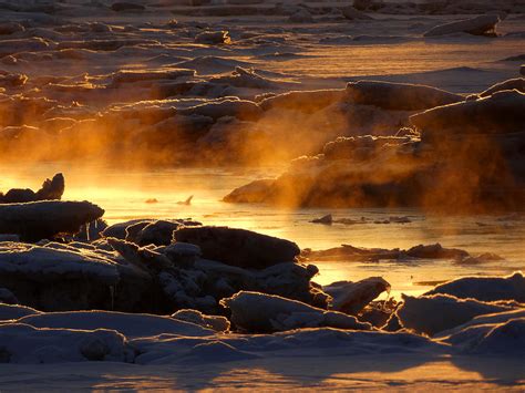 Golden Sea Smoke at Sunrise Photograph by Dianne Cowen