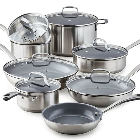 Martha Stewart Collection Culinary Science 14-pc. Stainless Steel ...