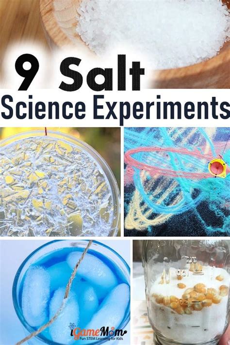 9 Science Experiments for Kids with Salt