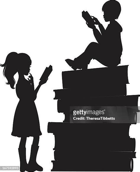 83 Boy Reading Book Silhouette Stock Photos, High-Res Pictures, and ...