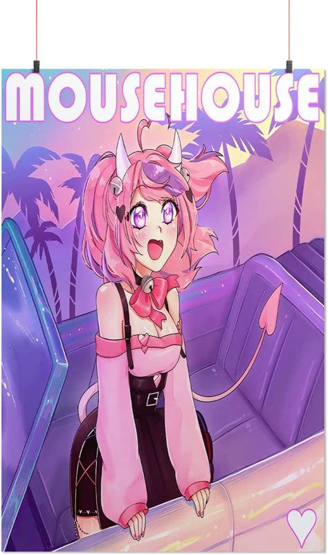 Ironmouse Merch Vshojo Vtuber Ironmouse House Poster Gift for Kid Son and Daughter - Husband and ...