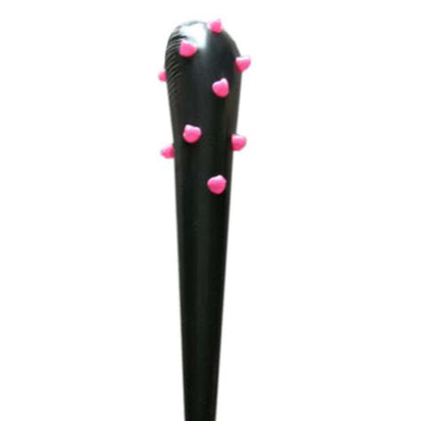 Large Spiked Club Spiked Bat Nail-hammer Hammer Inflatable Toy black