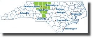 Piedmont Triad Map - Davie County Blog