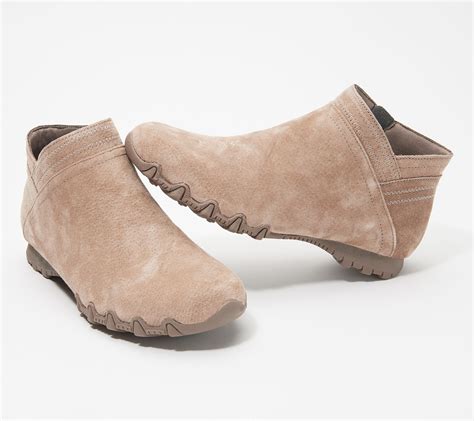 Skechers Suede Ankle Boots - Bikers - Page 1 — QVC.com