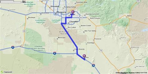 Driving Directions to Eloy, Arizona | MapQuest | Eloy, Driving directions, I school