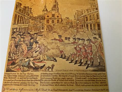 Boston Massacre Engraving Rare Art Postcard Unposted Paul | Etsy