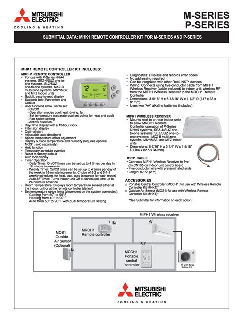 Mitsubishi Mini Split Thermostat Manual