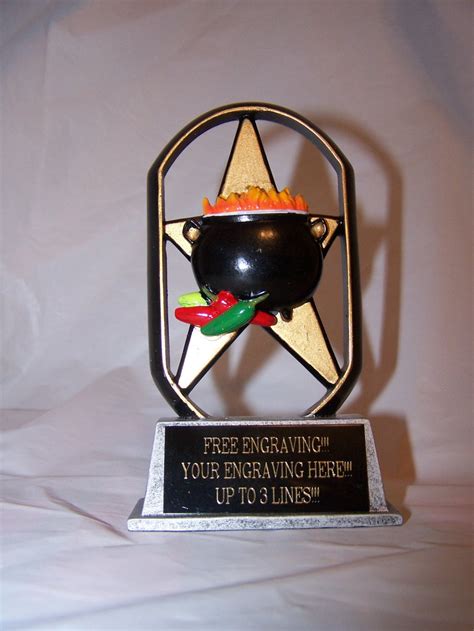 Chili Cook-off Trophy Award-chili Pot Cooking Contest First - Etsy