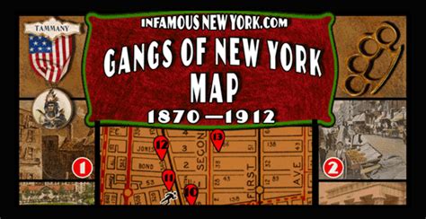 Gangs of New York Walking Tour Map | Infamous New York