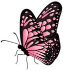 Flying Butterfly Pink Transparent PNG Clipart | Gallery Yopriceville - High-Quality Free Images ...