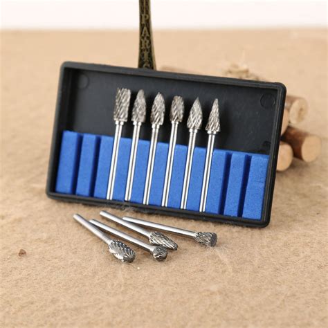 10Pcs Set Tungsten Steel Solid Carbide Burrs Grinding Rotary For Drill ...