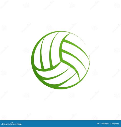 Volleyball Logo Set Cartoon Vector | CartoonDealer.com #78223969