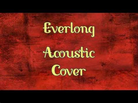 Everlong acoustic cover - YouTube