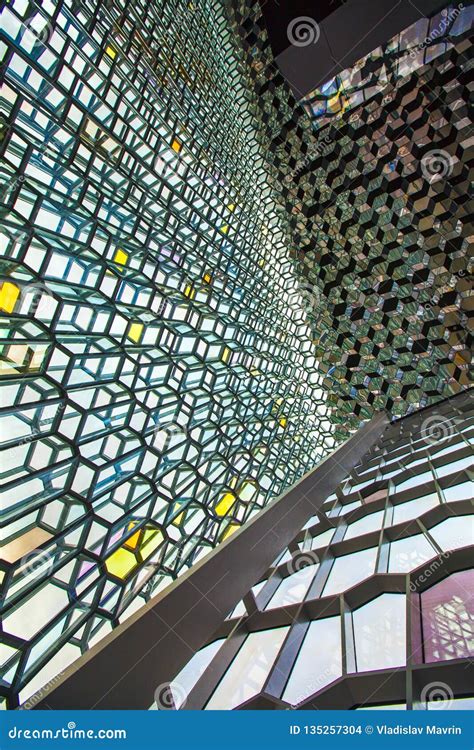 Harpa Concert Hall Interior, Reykjavik, Iceland, 2014 Editorial Stock ...