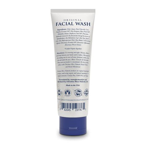 Facial Wash - Made With Organic And Natural Ingredients - Christina Moss Naturals