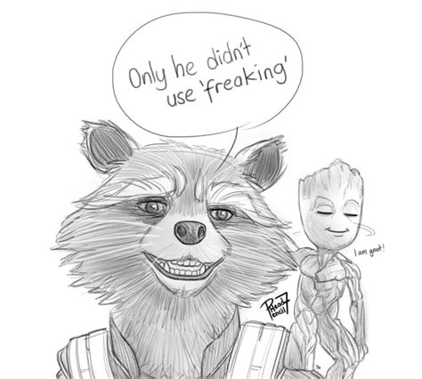 Groot Drawing, Pencil, Sketch, Colorful, Realistic Art Images | Drawing ...