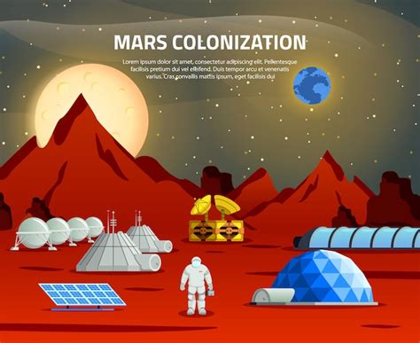 Free Vector | Isometric mars colonization composition with astronauts ...