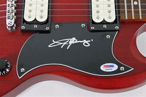 Lot Detail - AC/DC: Angus Young Signed Epiphone SG Style Guitar (PSA/DNA)