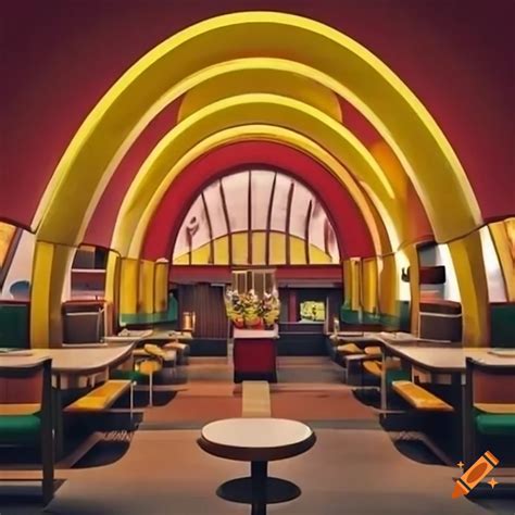 Iconic mcdonald's yellow arches at a magical restaurant on Craiyon