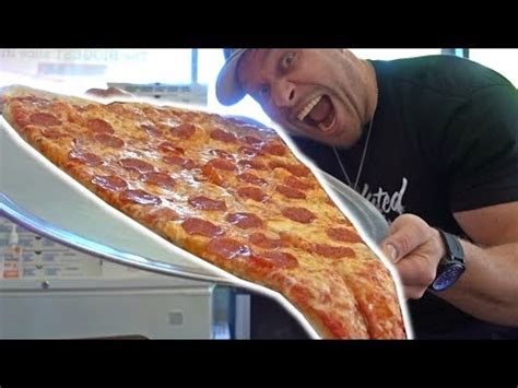 World's LARGEST Pizza Slice Challenge - YouTube