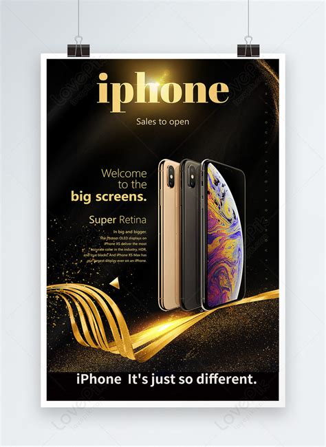 Modern iphone xs promotion poster template image_picture free download ...