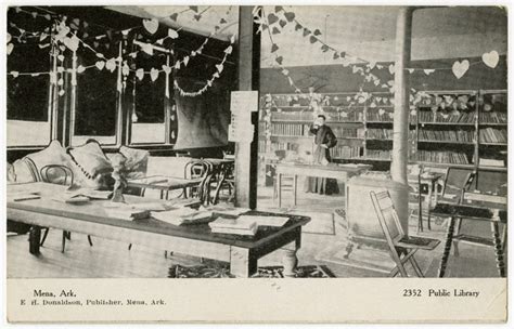 Interior view of the Mena, Arkansas library. | Mena arkansas, History photos, Arkansas