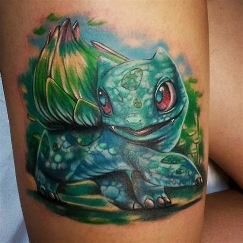 Bulbasaur tattoo by tattoogirlspain on DeviantArt