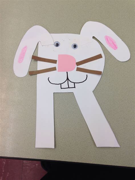 Letter R- rabbit | Alphabet crafts preschool, Rabbit crafts, Letter a ...