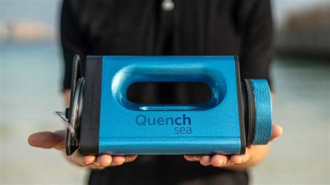 QuenchSea Is A Portable Desalination Device That Turns Seawater Into Drinkable Water In An Instant