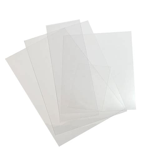 Clear Vinyl Menu Overlay Sheets (Box of 50) - Plastic Sales & Service