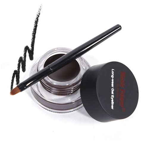 5 Colors Eyeliner Cream Waterproof Eyeliner Gel Cosmetic Gel Eye Liner with Brush 24 Hours Long ...