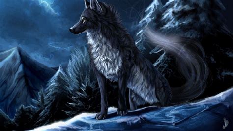 Blue Anime Wolf Wallpapers - Top Free Blue Anime Wolf Backgrounds - WallpaperAccess