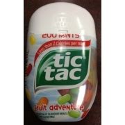 Tic Tac Fruit Adventure Mint: Calories, Nutrition Analysis & More ...