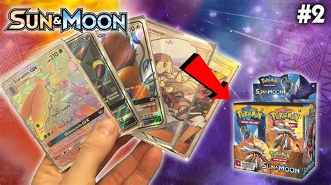 Pokemon Sun & Moon Booster Box Opening #2! Rainbow Rare goodness & I ...