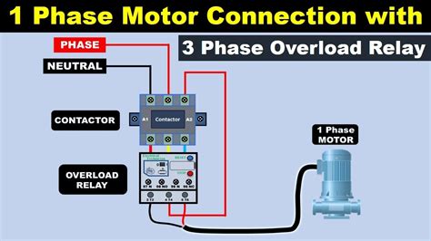 Single Phase Motor Connection with 3 Phase Overload relay ...