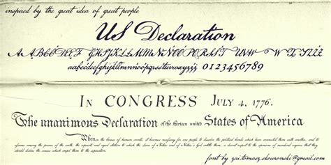 US Declaration Font | dafont.com