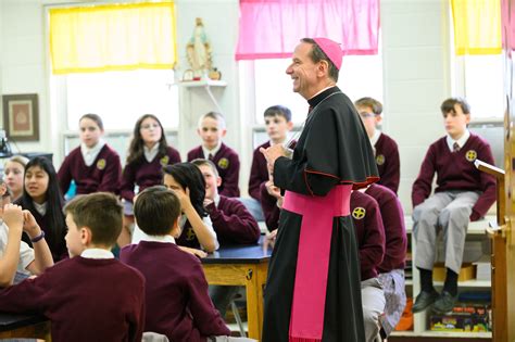 Bishop Burbidge Visits Holy Cross Academy! – Saint Mary of the ...