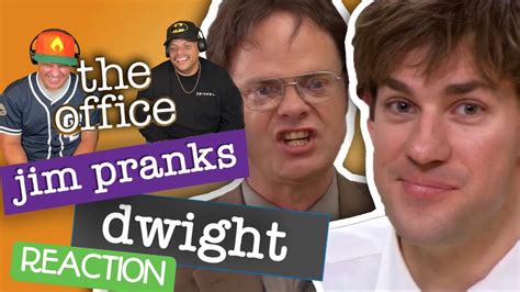 THE OFFICE - Jim Pranks Dwight Compilation REACTION - YouTube