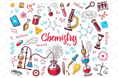 Chemistry icons doodle set | Science doodles, Drawing book pdf, Chemistry drawing